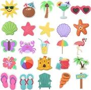 [BULKITEM] 25 Pcs Shoe Charms, Cute Shoe Accessories Charms for Teens Kids Adults, Aesthetic Shoe Decoration Charms for Clog Slides Sandals, Pink Party Favors