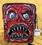 SS20 Moschino Couture Jeremy Scott MONSTER RED LAPTOP CASE HALLOWEEN TRICK/CHIC