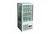 TCBD78W Four-Sided Countertop Beverage Display Fridge White