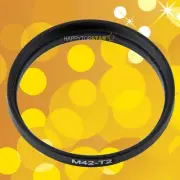 M42 (42mm x 1mm) Male to T2 T (42mm x 0.75mm) Female Coupling Ring Adapter Lens