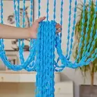 Air Circulation Curtain Hotel Retro Style String Bead for Home Decor Room