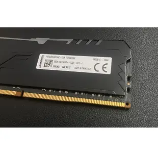 金士頓 8GB DVD4 總線 2400 RGB PC 內存,2666,3200 散熱器金士頓 FURY HYPER X