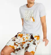 NEW PETER ALEXANDER KAREN MABON IT'S A DOG'S LIFE TOP XL + SHORTS XXL PJ SET