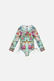 KIDS RUCHED SIDE PADDLESUIT 12-14 HONEY HONEY
