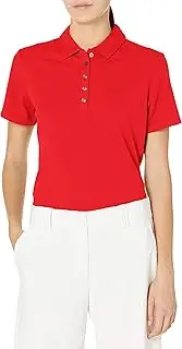 [Jack Nicklaus] Women's Solid Textured Golf Polo Shirt