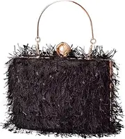[CORIOS] Tassel Evening Bag for Women Rhinestone Clutch Bag Beaded Handbag Bridal Wedding Purse Shoulder Bag