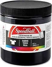 Speedball 8-Ounce Fabric Screen Printing Ink, Black (4560)