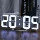 Purchase Products Clock 3D LED Digital Alarm Clock Wall Clock Time/Date/Temperat
