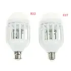 Led Bulb E27/B22 15W Anti-Mosquito Insect Zapper Flying Moths Killer Light·J,