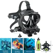 Full Face Diving Goggle 8058 Silicone Anti-fog Mask Underwater Breathing Snorkel