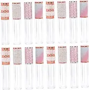 HONMEET 20pcs Lip Gloss Containers DIY Lip Glaze Bottles with Stylish Design for Travel and Makeup Including Rainbow Pearl and
