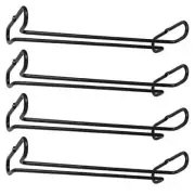 4 Pcs Wine Glass Hanging Rack Wall Mounted Under Cabinet Wine Glasses Storage