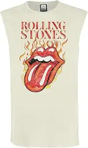 [Amplified] Mens Hot Tongue The Rolling Stones Sleeveless Tank Top