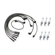 Bosch Ignition Leads + 6 x Denso Iridium Power Spark Plugs for Ford Maverick DA