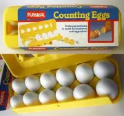 VERY RARE VINTAGE 1988 PLAYSKOOL COUNTING EGGS NEW IN PACKAGE !