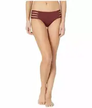 $193 Seafolly Women's Red Stretch Multi-Strap Hipster Bikini Bottom USA Size 10