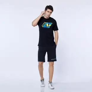 【NAUTICA】男裝 COMPETITION撞色LOGO短袖T恤(黑)