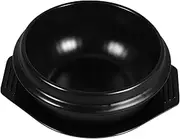 STOBAZA Korean Bibimbap Stone Bowl Ceramic Hot Pot Tray Gas Stove Compatible for Cooking Authentic Soups and Bibimbap Vintage Kitchen Essential