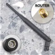 NEW 7-3/4" Round Black WiFi Antenna *RP-SMA Male* Netgear/ASUS/Linksys/TP-Link