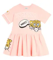 [Kenzo Kids] Kenzo Kids Tiger cotton jersey dress Y 14 pink