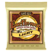Ernie Ball Earthwood Light 80-20 Bronze Acoustic Guitar Strings, 11-52 Gauge