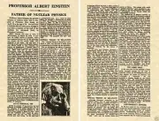 Albert EINSTEIN 1955 NY TIMES OBITUARY Print READY TO FRAME obit bio