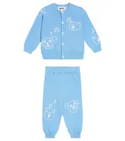 [Molo] Molo Baby Brody cardigan and Sol pants set M 12 blue