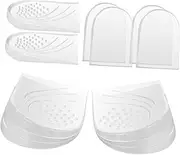 PACKOVE Adhesive Shoe Inserts Height Increase Insoles Half-pad Heel Pads Heel Inserts for Women's Men's Shoes