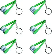 Glasses Cleaning Clip, Sunglasses Cleaning Tool, 6 Pieces Fingerprint Eraser with Key Ring - Soft Cleaning Tool No-Scratch Glasses Accessories for Lens and Mobile Phone
