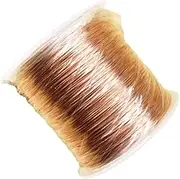 1 Roll 328 Feet Jewelry Copper Wire Tarnish Resistant Jewelry Wire Craft Wire Copper Beading Wire Flexible Beading Wire for Jewelry Making or DIY Crafts, 0.3mm Wire, Copper