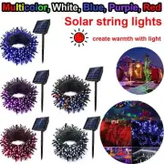 100 LED Solar String Lights Outdoor Fairy Lighting Xmas Party Tree Decorate US