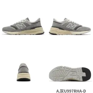 【NEW BALANCE】休閒鞋 997R 男鞋 女鞋 復古 麂皮 反光 運動鞋 NB 紐巴倫(U997RHC-D)