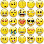 MORCART Emoji Magnets for Fridge, Refrigerator Magnets for Locker, Decorative Magnetic Board Cabinets Classroom Office Cubicle School Cute Funny Smiley Gifts for Adults (28pcs, 3 cm)