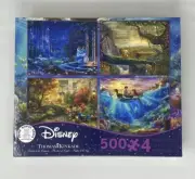 Disney Thomas Kinkade 4-In-1 Multi-Pack 500 pieces Jigsaw Puzzle