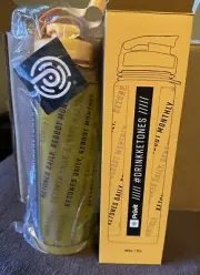 Pruvit Keto OS NAT Ketones Yellow Shaker Bottle NIB 36 Oz Capacity