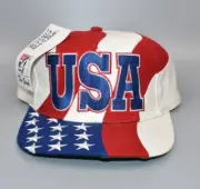 USA Flag The Game Big Logo Vintage 90's Snapback Cap Hat - NWT
