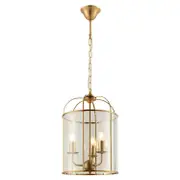 Clovelly Pendant Light Gold 3lt