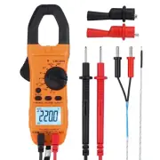 Portable Clamp Meter Digital 6000 Counts AC/DC Current TRMS AMP OHM Tester