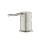 MEIR Round Brass Basin/Bath Pin Lever Mixer - Hob Mounted - PVD Brushed Nickel