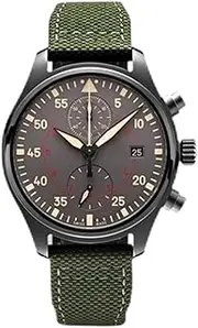 [FKMBD] Nylon cowhide Watchband, For IWC PILOT Portugal Fabric Watch Strap 20mm 21mm 22mm Bracelet Black Armygreen Blue Cowhide Wrist Belt