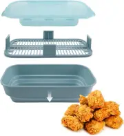 COOK with COLOR Collapsible Batter Bowl - Mess Free Breading Shaker Container