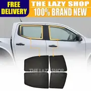 4PCS Magnetic Window Sun Shade for Nissan Navara NP300 D23 Dual Car Screen Mesh (for: Nissan)