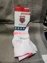 Women’s K.Swiss Supreme Light Quarter Socks Size 4-10 - 6 Pairs