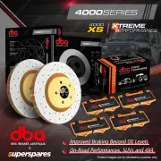 DBA Front 4000 XS Brake Rotors & Xtreme Pads for Nissan 200SX S15 S14 300ZX Z32