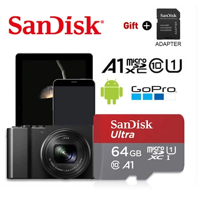 1Pcs New 64GB High Speed Ultra Micro SD Card Memory Card UHS-I Class 10 100MB/s