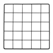 10x10" Wire Grid Panel, 1 Pcs Iron Decorative Wall Grid, Black