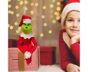 Green Elf Doll 32cm Latex Doll Toys Christmas Toy Soft Doll Pendant For Children Souvenir Birthday Christmas Gifts Home Ornament Red