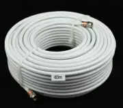40m RG6 Coax White Quad Shield F-Type Cable Digital TV Foxtel Telstra Optus NBN