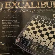 Excalibur King Master 2 In 1 Electronic Chess & Checkers Game 911E Complete