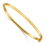 7 Inch 14K Polished Hinged Bangle Bracelet